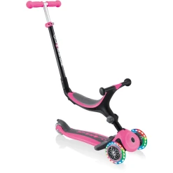 GLOBBER GO-UP FOLDABLE PLUS LIGHTS Pink - Mit Leuchtrollen