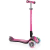GLOBBER Scooter ELITE DELUXE LIGHTS Mit Leuchtrollen, Pink -Shop für Kinderhelme globber scooter elite deluxe lights mit leuchtrollen pink a268725