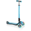 GLOBBER Scooter ELITE DELUXE LIGHTS Mit Leuchtrollen, Sky Blau -Shop für Kinderhelme globber scooter elite deluxe lights mit leuchtrollen sky blau a303772