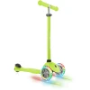 GLOBBER Scooter PRIMO LIGHTS Lime Grün, Mit Leuchtrollen -Shop für Kinderhelme globber scooter primo lights lime gruen mit leuchtrollen a303737