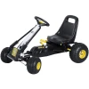 HOMCOM Go Kart Mit Handbremse Schwarz