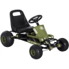 HOMCOM Kinder Tretauto Mit Handbremse Grün 2 HOMCOM Kinder Tretauto Mit Handbremse Grün -Shop für Kinderhelme homcom kinder tretauto mit handbremse gruen a327940