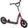 HOMCOM Kinderroller Anti-Rutsch Trittfläche, Metallfahrradständer Zum Parken, Rot -Shop für Kinderhelme homcom kinderroller anti rutsch trittflaeche metallfahrradstaender zum parken rot a328633