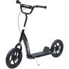 HOMCOM Kinderroller Anti-Rutsch Trittfläche, Metallfahrradständer Zum Parken, Schwarz -Shop für Kinderhelme homcom kinderroller anti rutsch trittflaeche metallfahrradstaender zum parken schwarz a328630
