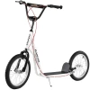 HOMCOM Kinderscooter Mit Handbremse Weiß 1 HOMCOM Kinderscooter Mit Handbremse Weiß -Shop für Kinderhelme homcom kinderscooter mit handbremse weiss a328196
