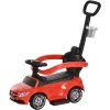 HOMCOM Rutschauto Mit Schub- Und Haltestange Rot -Shop für Kinderhelme homcom rutschauto mit schub und haltestange rot a329055