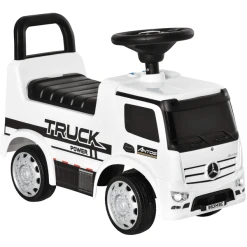 HOMCOM Rutscherfahrzeug Als LKW Weiß, Schwarz